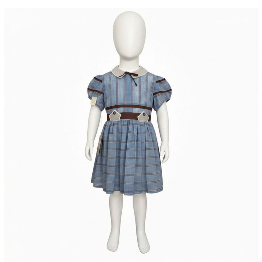 Vintage Girls Dress Linda Lo Size 6 NWT Deadstock 1950s 60s Pinned Store Stock
